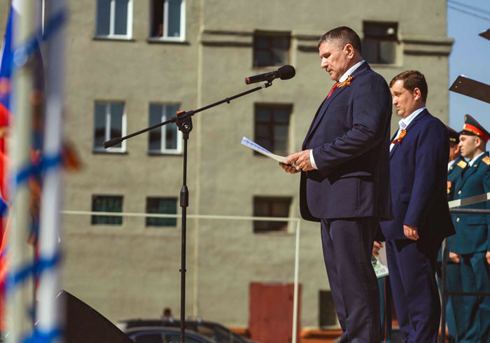 Изображение-   7 мая 2019 на территории АО "Электроагрегат" состоялось торжественное мероприятие, посвященное 74-ой годовщине победы в Великой Отечественной Войне.